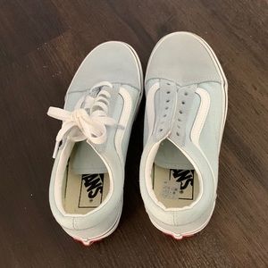 Vans size 5 baby blue